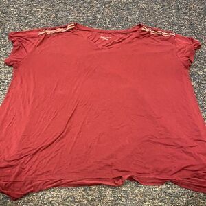 Ava & Viv Burgundy Tee sz. 4X